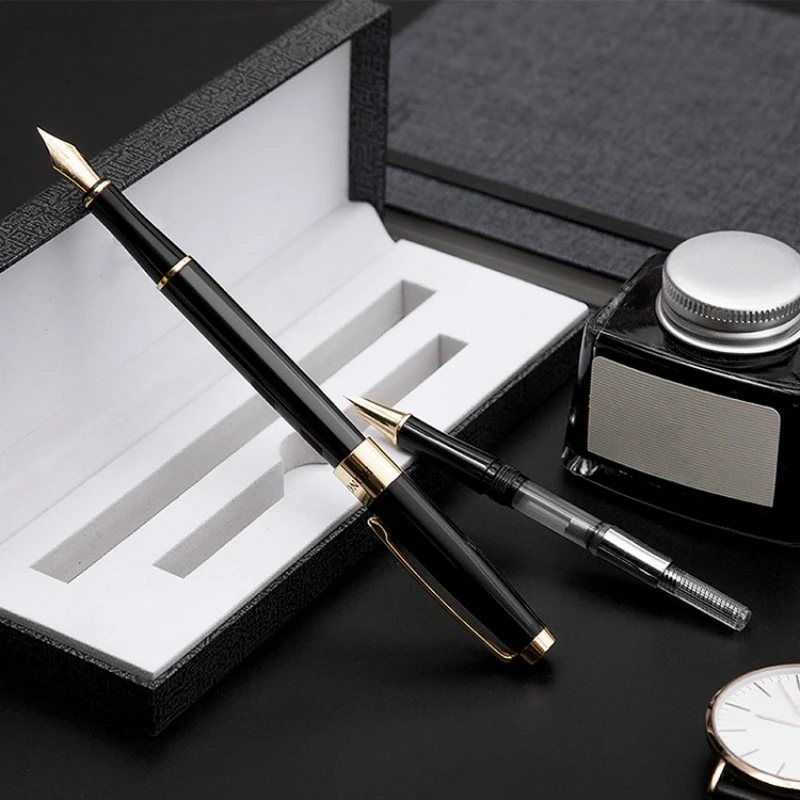 Hongdian HD515 Black Metal Fountain Pen EF 0.5mm Nib School Supplies Office Business Writing Ink Pens Gifts Stationery
Hongdian HD515 Black Metal Fountain Pen EF 0.5mm Nib School Supplies Office Business Writing Ink Pens Gifts Stationery