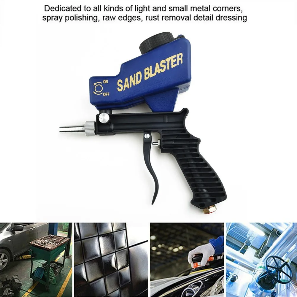 Air Sandblasting Gun 70~150psi Handheld Sand Blaster Portable Shot Pneumatic Blasting 600cc Capacity Adjustable Sand Blaster Gun
Air Sandblasting Gun 70~150psi Handheld Sand Blaster Portable Shot Pneumatic Blasting 600cc Capacity Adjustable Sand Blaster Gun