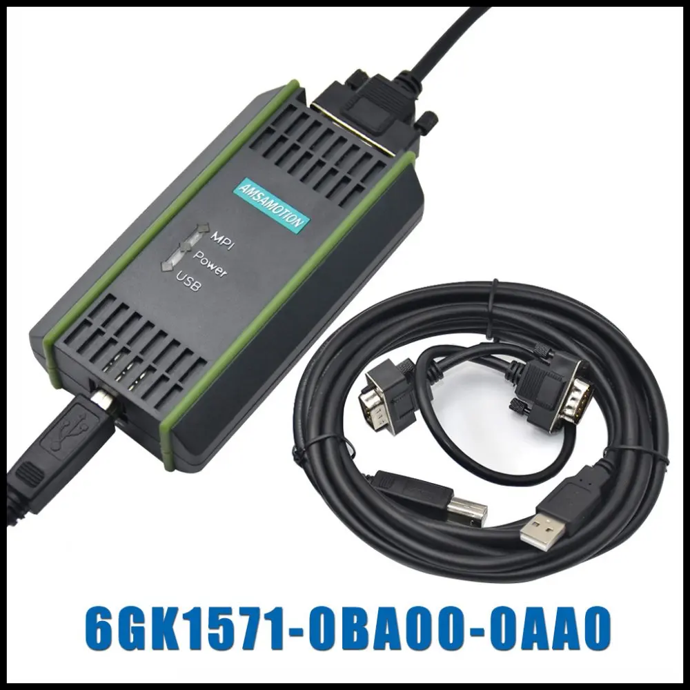 CNC USB-MPI PPI for Siemens S7-200/300/400 PLC Programming Cable PC Adapter USB A2 6GK1571-0BA00-0AA0 PC Adapter For S7 System
CNC USB-MPI PPI for Siemens S7-200/300/400 PLC Programming Cable PC Adapter USB A2 6GK1571-0BA00-0AA0 PC Adapter For S7 System