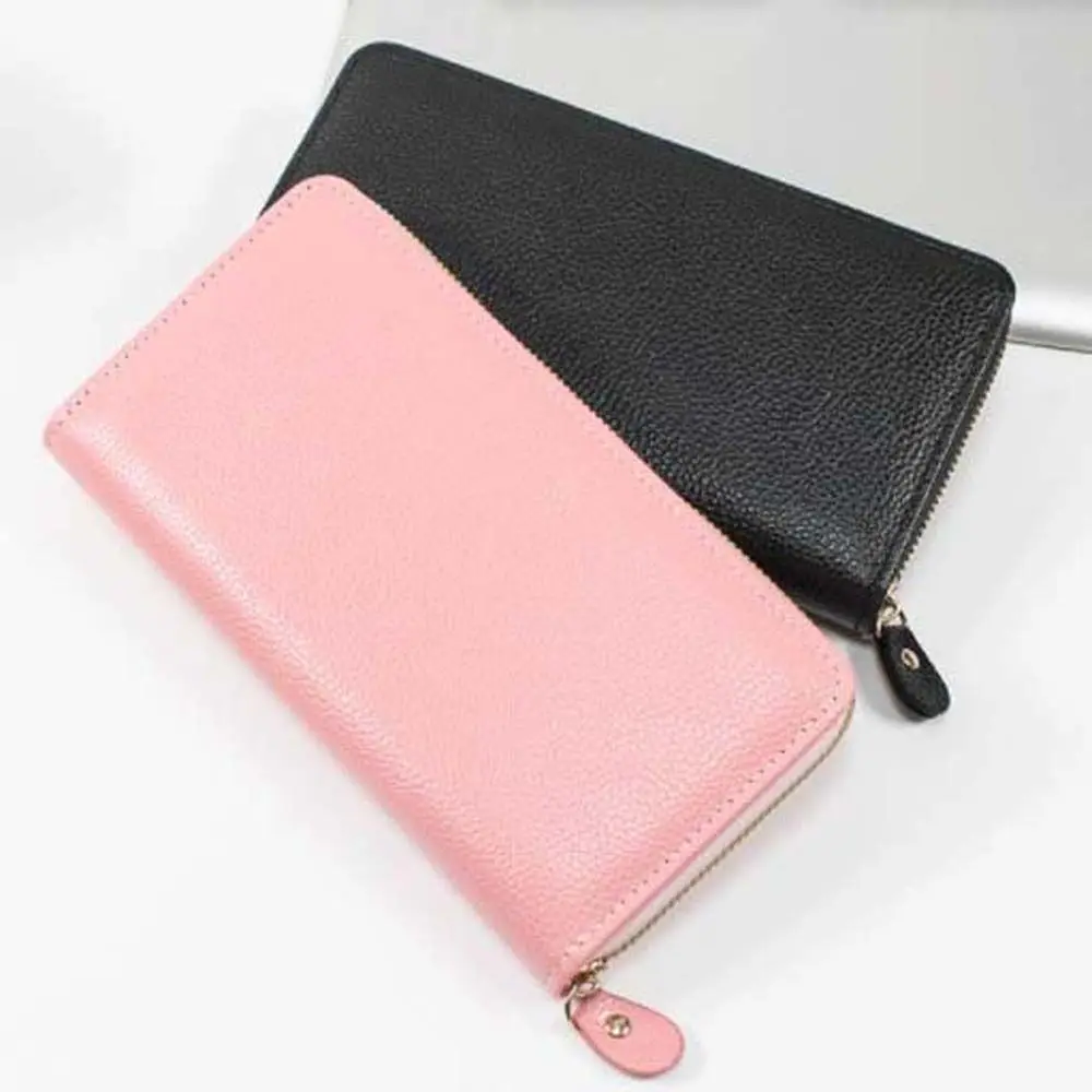 

Portable Female Bank Card Credit ID Card Bus Card Money Bags Women Card Holder PU Coin Purse Women Wallet Long Purse