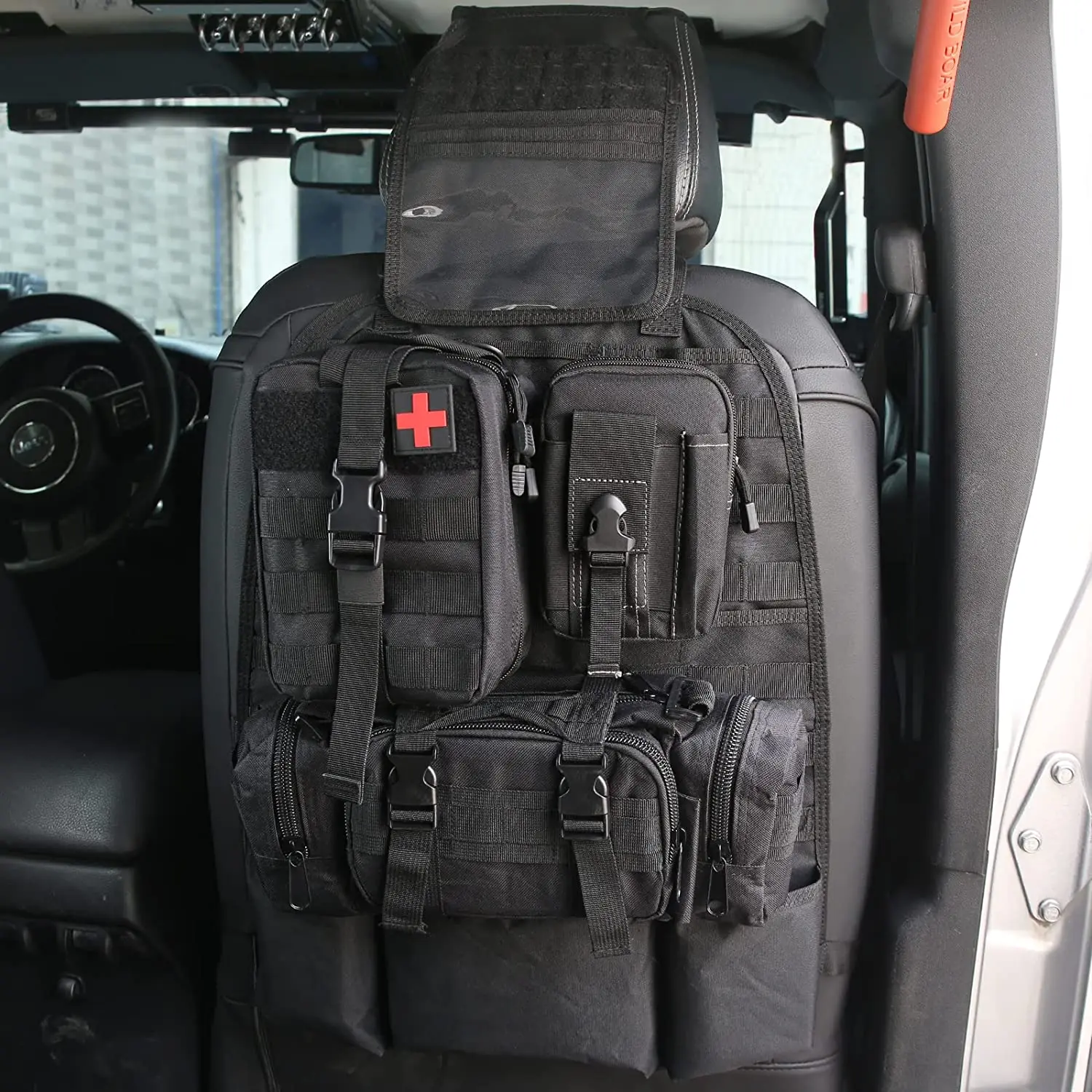 Car Seat Headrest Organizer Bag & Car Seat Back Bag with 3 Detachable Molle Pouch-Medical Pouch,Tool Pouch,Large Admin Pouch,Upg
Car Seat Headrest Organizer Bag & Car Seat Back Bag with 3 Detachable Molle Pouch-Medical Pouch,Tool Pouch,Large Admin Pouch,Upg