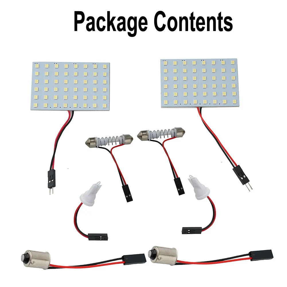 Panel Lights Enhance Your Car's Interior Lighting with 2pcs LED Interior Bulbs 48 Super Bright Chips and Easy Install!
Panel Lights Enhance Your Car's Interior Lighting with 2pcs LED Interior Bulbs 48 Super Bright Chips and Easy Install!