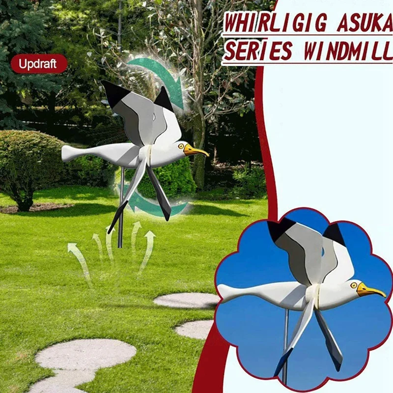 Seagulls Asuka Windmill,New Flying Seagul Windmill Garden Spinner Parrot Seagull Bird Kids Toys,Pneumatic Top White
Seagulls Asuka Windmill,New Flying Seagul Windmill Garden Spinner Parrot Seagull Bird Kids Toys,Pneumatic Top White