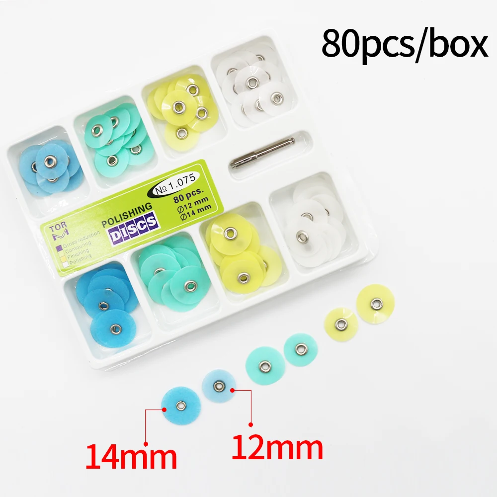 80pcs Dental Polishing Discs Gross Reduction Contouring Mandrel Stripes Set Dental Materials Teeth Whitening Dentistry Product
80pcs Dental Polishing Discs Gross Reduction Contouring Mandrel Stripes Set Dental Materials Teeth Whitening Dentistry Product