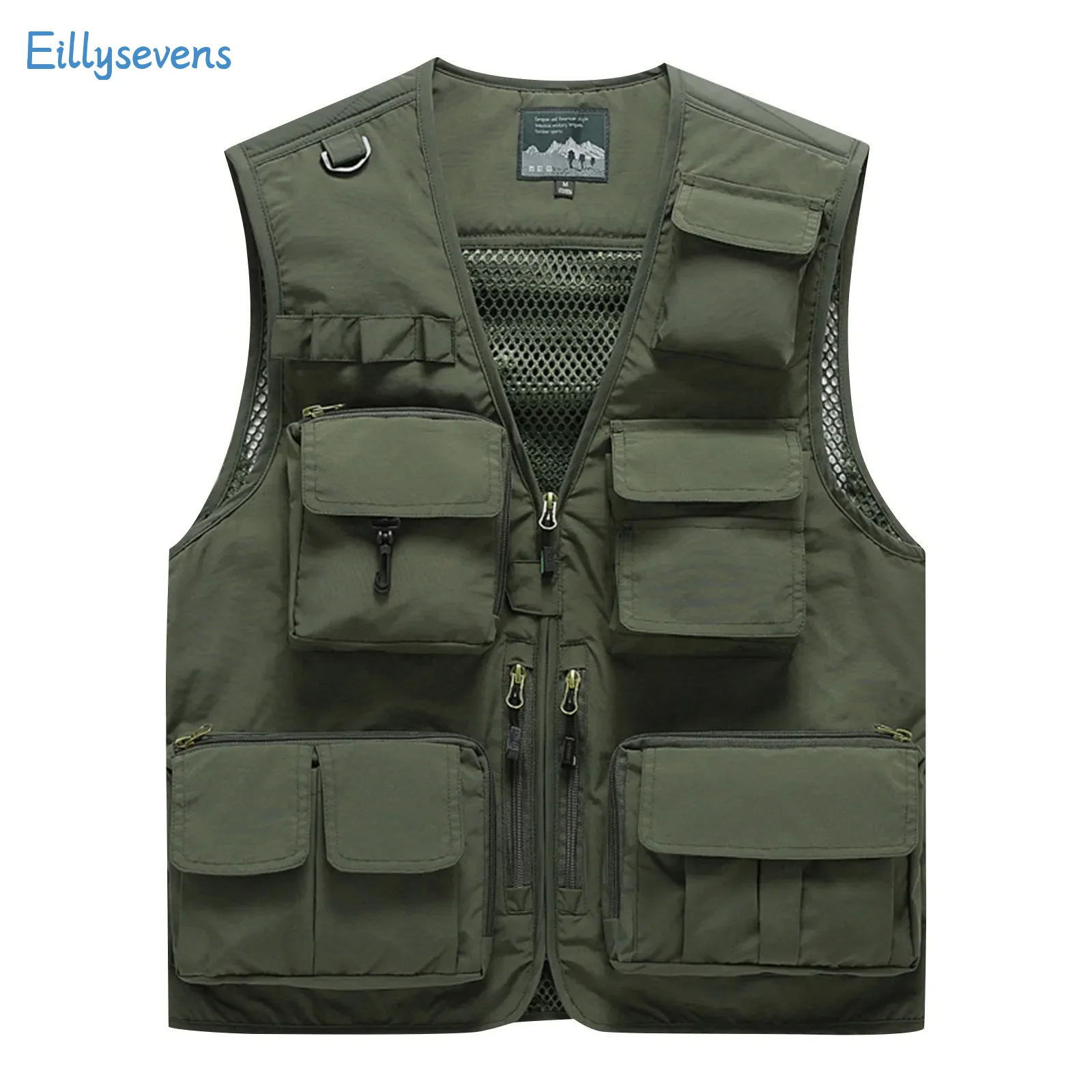 

Multi Pocketd Vest For Men Spring Summer Thin Outdoor Fishing Mountaineering Photography Breathable Tank Tops Loose Comfy Vest