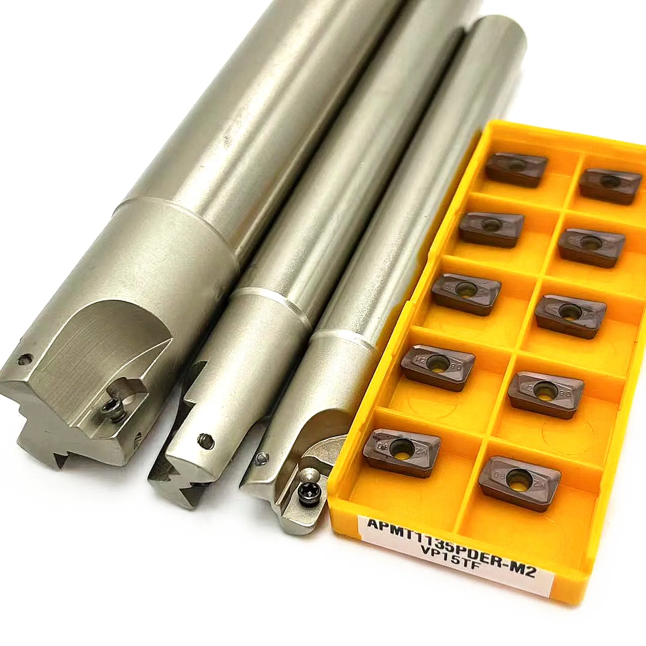 BAP300R Corn Milling Cutter Rod Side Roughing Cutting Spiral Groove Machining Center Tool for CNC APMT1135 VP15TF Carbide Insert
BAP300R Corn Milling Cutter Rod Side Roughing Cutting Spiral Groove Machining Center Tool for CNC APMT1135 VP15TF Carbide Insert