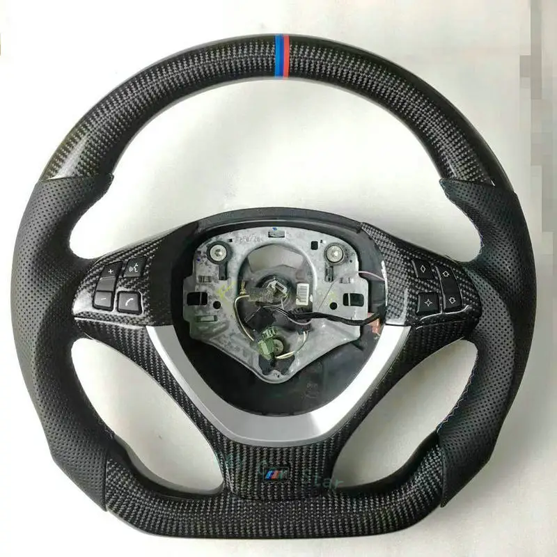 100% Real Carbon Fiber Car Steering Wheel With Leather / Alcantara For BMW E70 X5 E71 X6
100% Real Carbon Fiber Car Steering Wheel With Leather / Alcantara For BMW E70 X5 E71 X6