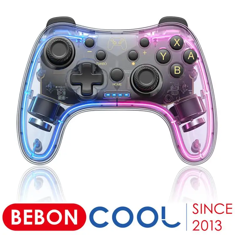 New RGB Colorful Light Wireless Gamepad For Nintendo Switch/Lite/OLED with 6-axis Gyro MFI/HID Games Joystick For
New RGB Colorful Light Wireless Gamepad For Nintendo Switch/Lite/OLED with 6-axis Gyro MFI/HID Games Joystick For