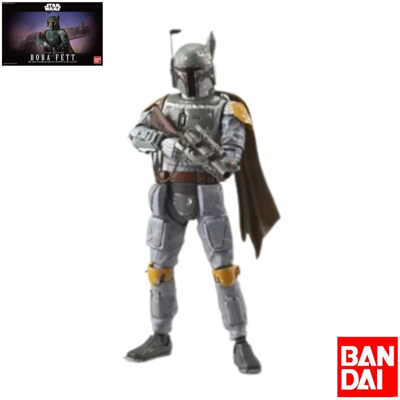 

Bandai Original SW 1/12 Star Wars Bounty Hunter BOBA FETT Anime Action Figure Assembly Model Toys Collectible Gifts For Children