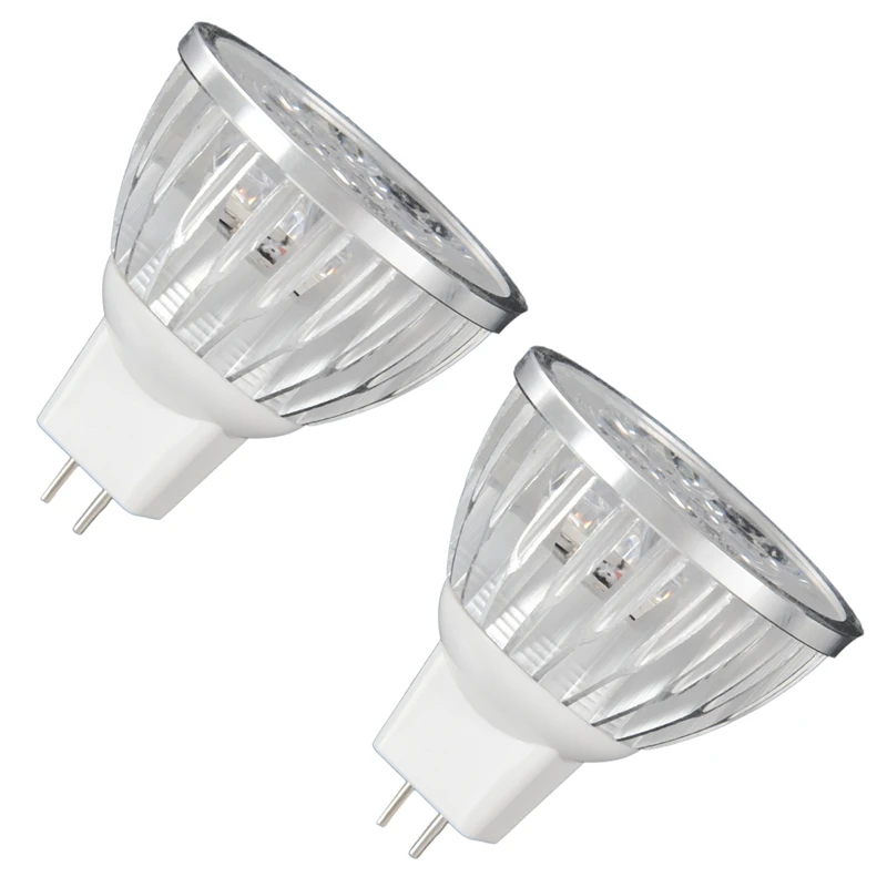 

2X 4W Dimmable MR16 LED Bulb/3200K Warm White LED Spotlight/50 Watt Equivalent Bi Pin GU5.3 Base/330 Lumen