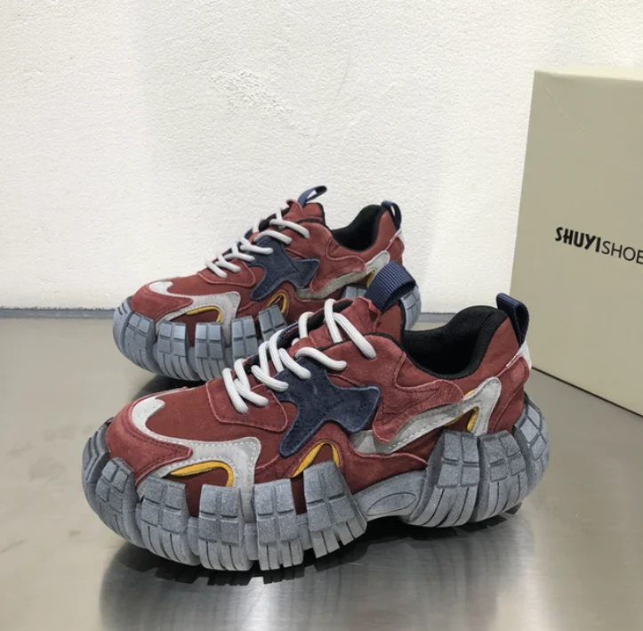 Women`s genuine leather breathable anti-slip Tyre Tank walking shoes ladies street tide patchwork all-match leisure sneakers
Women`s genuine leather breathable anti-slip Tyre Tank walking shoes ladies street tide patchwork all-match leisure sneakers
