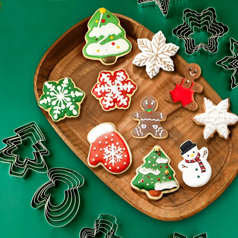 5Pcs DIY Christmas Series Cookie Cutter Mould Stainless Steel Biscuit Cutters For Cake Molds Sugar Baking Embossing Stamp
5Pcs DIY Christmas Series Cookie Cutter Mould Stainless Steel Biscuit Cutters For Cake Molds Sugar Baking Embossing Stamp