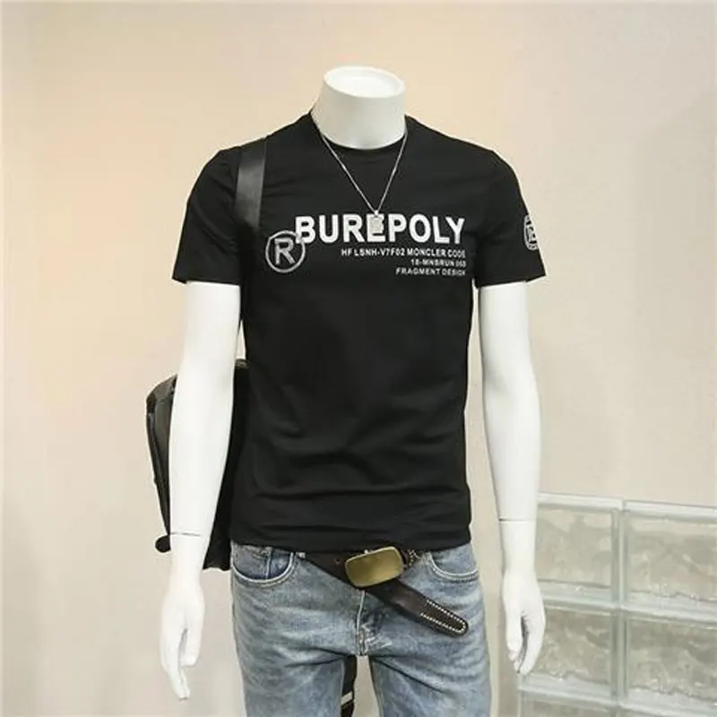 Summer Slim Letter Printed Pullovers Casual Short Sleeve Men's Clothing All-match Commute Round Neck Youthful Vitality T-shirts
Summer Slim Letter Printed Pullovers Casual Short Sleeve Men's Clothing All-match Commute Round Neck Youthful Vitality T-shirts