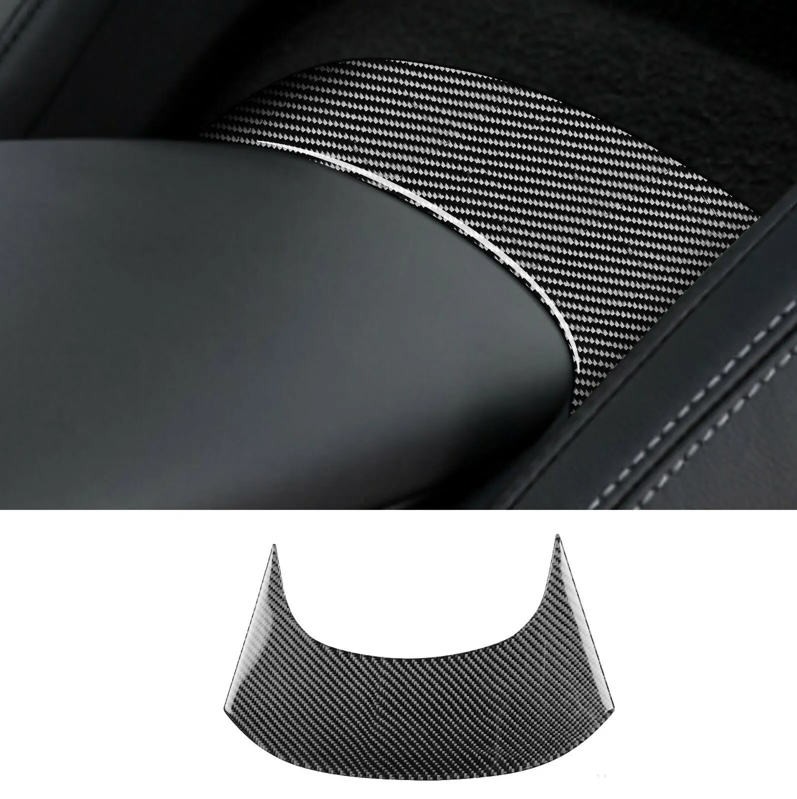 

Carbon Fiber Car Central Console Interior Decor Trim For Corvette C7 2014-2019