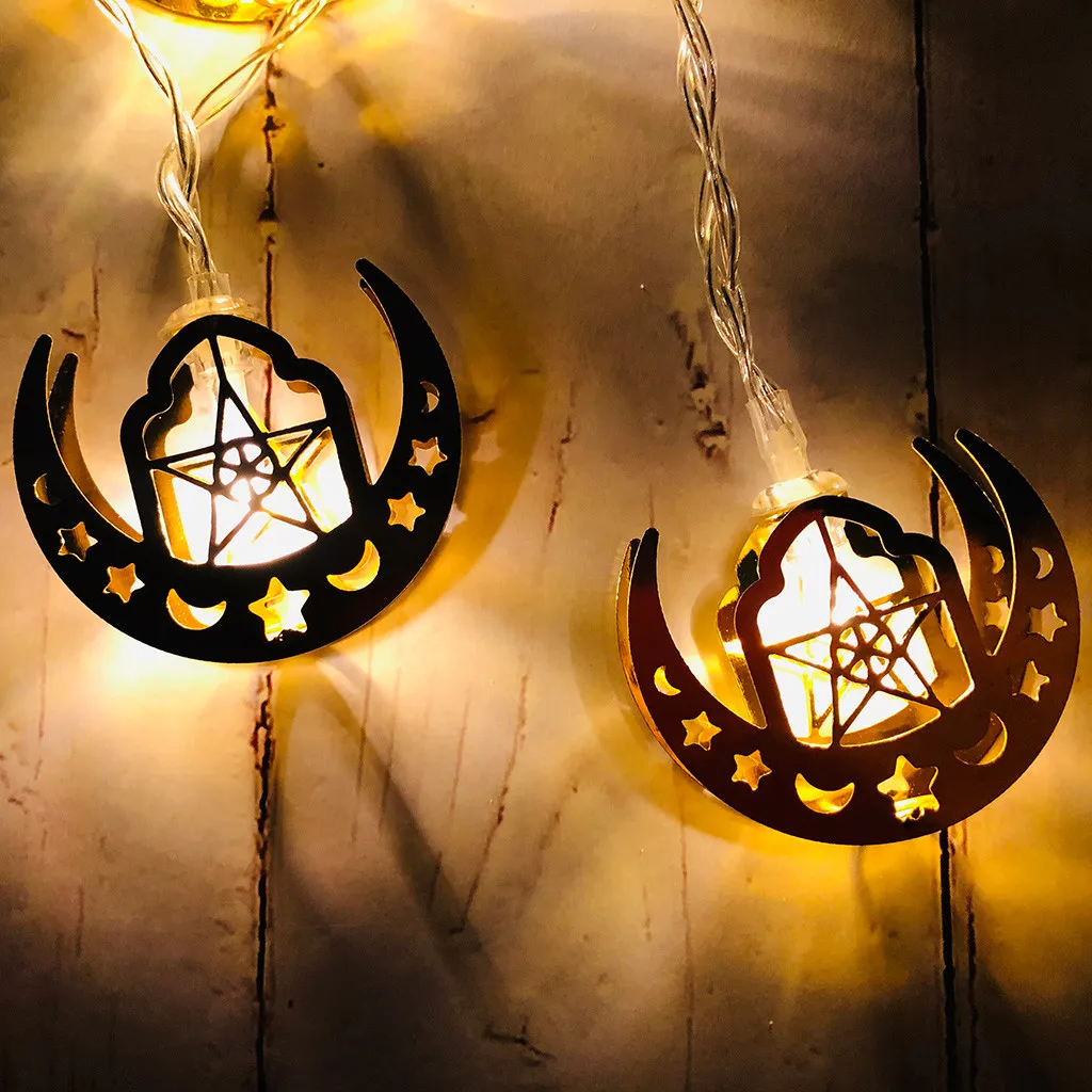 Star Moon Lantern Decorative Lighting Chains Muslim Eid al-Fitr Led Light String Mubarak Curtain Lights Holiday Party Supplies
Star Moon Lantern Decorative Lighting Chains Muslim Eid al-Fitr Led Light String Mubarak Curtain Lights Holiday Party Supplies