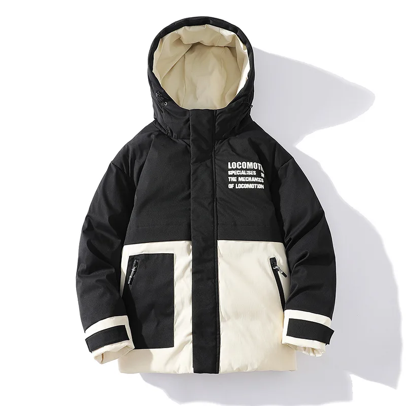 Japanese Fashion Winter Coat Men Printed Contrast Color Hooded Jackets Outdoor Short Thickened Sports Warm Jacket Men Clothing
Japanese Fashion Winter Coat Men Printed Contrast Color Hooded Jackets Outdoor Short Thickened Sports Warm Jacket Men Clothing
