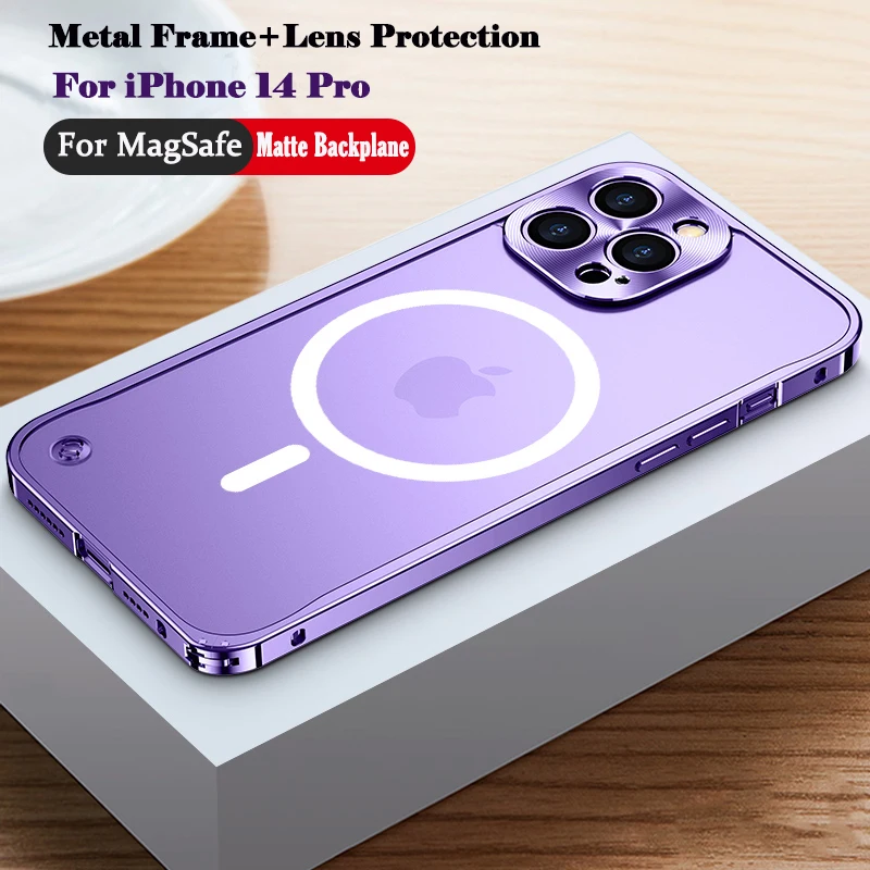 Metal Magnetic Phone Case For iPhon 12 13 14 Plus Pro Max Magsafe For Iphone 12 13 Mini Aluminium Magnet Cover Wireless Charging
Metal Magnetic Phone Case For iPhon 12 13 14 Plus Pro Max Magsafe For Iphone 12 13 Mini Aluminium Magnet Cover Wireless Charging