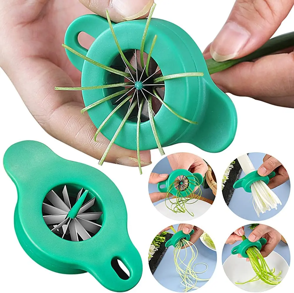 New Green Onion Easy Slicer Shredder Plum Blossom Cut Green Onion Wire Drawing Kitchen Superfine Vegetable Shredder
New Green Onion Easy Slicer Shredder Plum Blossom Cut Green Onion Wire Drawing Kitchen Superfine Vegetable Shredder