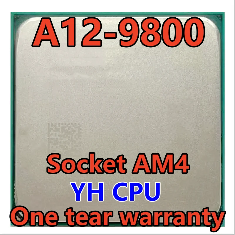 

A12-9800 A12 9800 3.8 GHz Used Quad-Core CPU Processor AD9800AUM44AB/AD980BAUM44AB Socket AM4