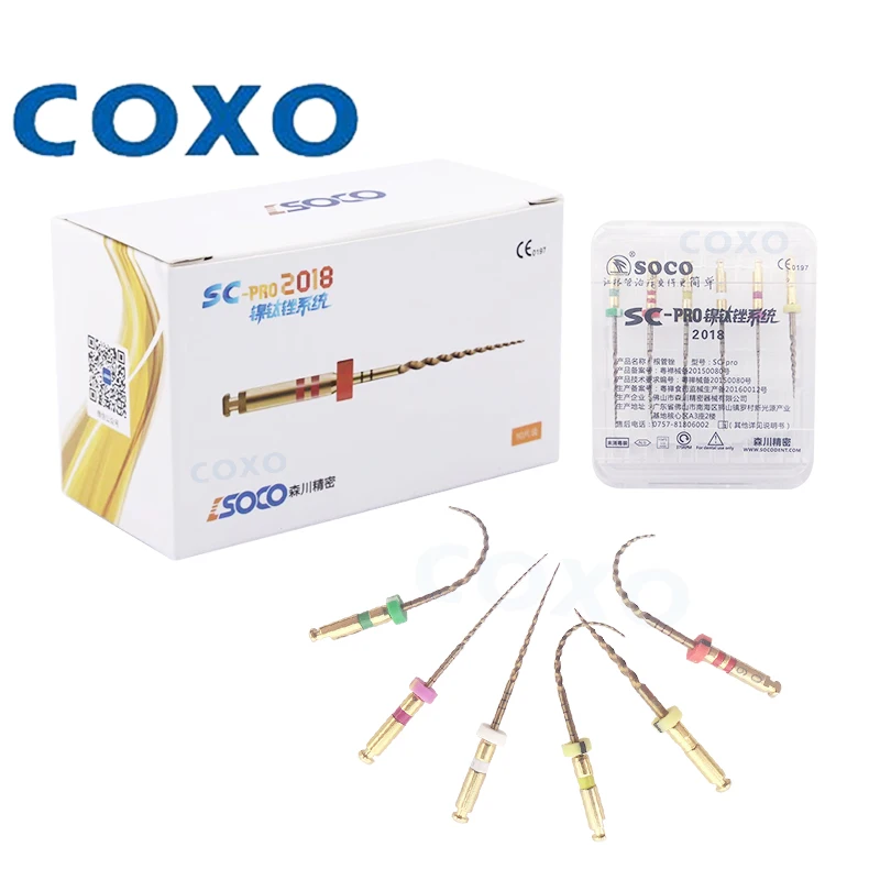 

COXO SC-PRO 2018 Nickel-titanium file system Upgrade material Super cutting force Dental instruments for root canal treatment