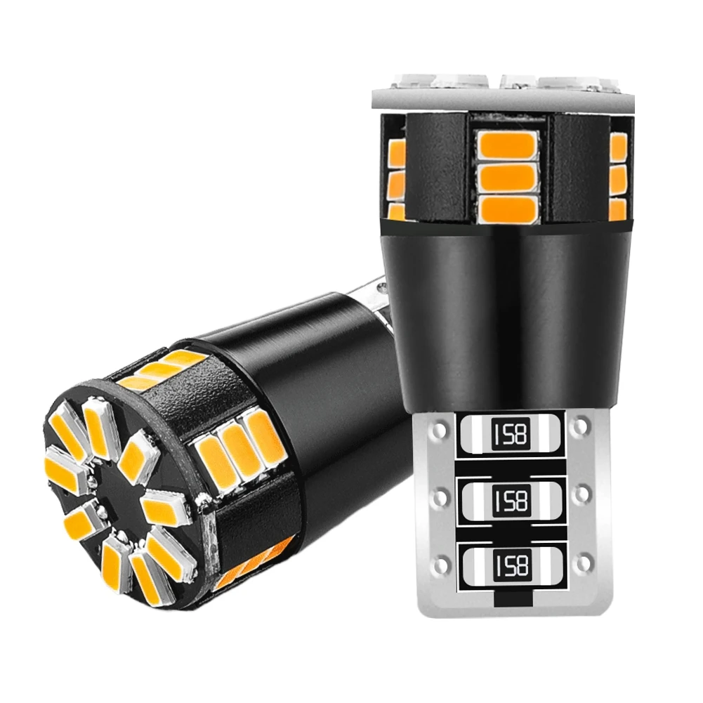 

2X T10 501 194 W5W 24SMD LED Car HID CANBUS Error Free Wedge Light Bulb Clearance Side Marker Lights 3000K