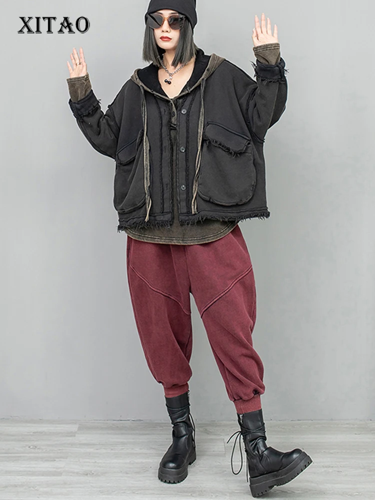 XITAO Loose Big Pocket Tassel Two Piece Set Vintage Single Breasted Top Women Winter New Trend All-match Harem Pants HQQ2185
XITAO Loose Big Pocket Tassel Two Piece Set Vintage Single Breasted Top Women Winter New Trend All-match Harem Pants HQQ2185