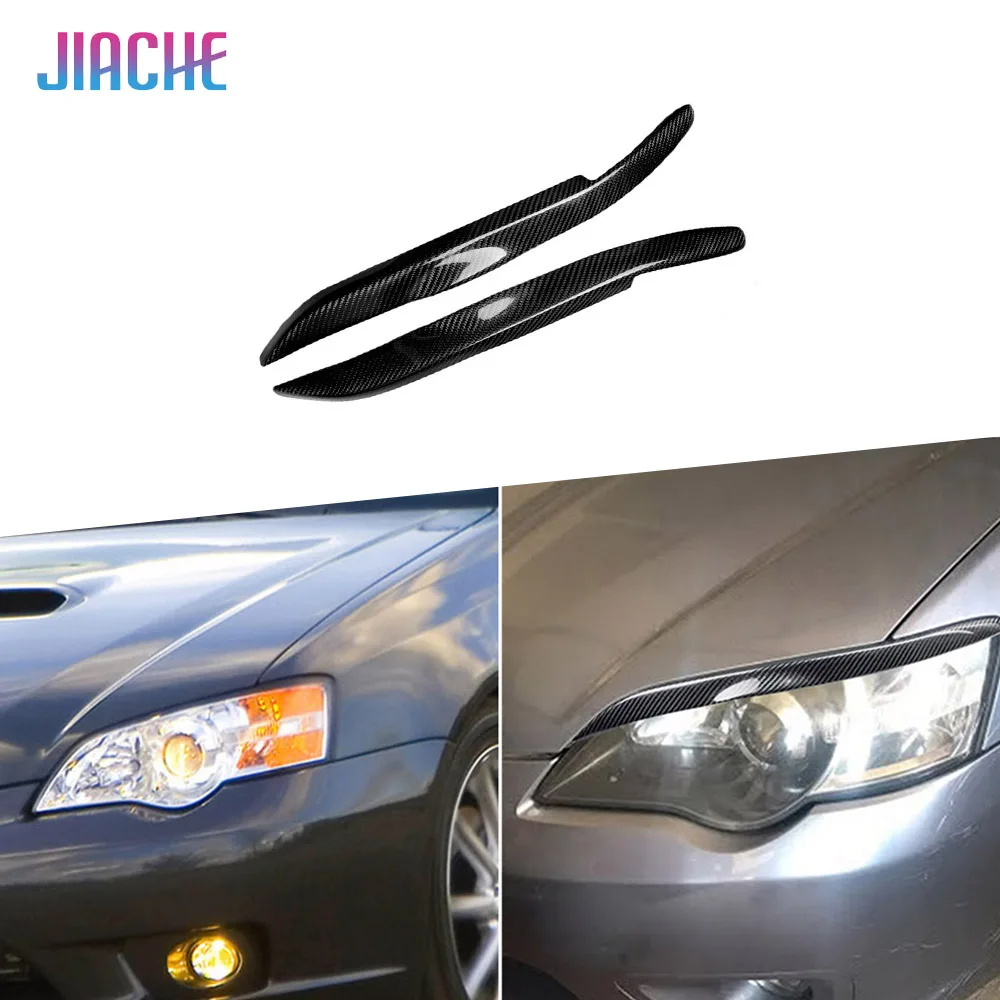 

Carbon Fiber Car Front Bumper Lamp Eyebrow Trims for Toyota Subaru C93 2006-2008 Headlight Eyelid Eyebrow Cover Decoration