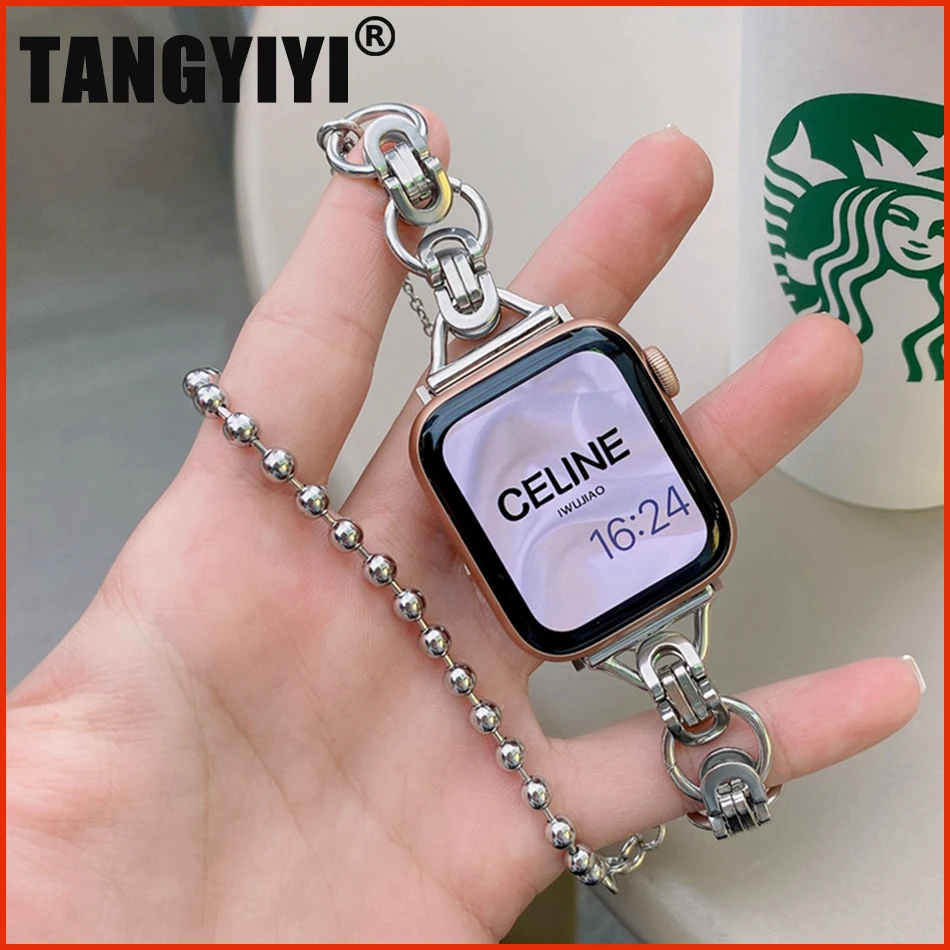 Luxury Loop Chain Strap For Apple Watch Ultra 49mm iWatch Series 6 7 8 SE 4 5 38/40/41mm 42/44/45mm Metal Steel Band Bracelet
Luxury Loop Chain Strap For Apple Watch Ultra 49mm iWatch Series 6 7 8 SE 4 5 38/40/41mm 42/44/45mm Metal Steel Band Bracelet