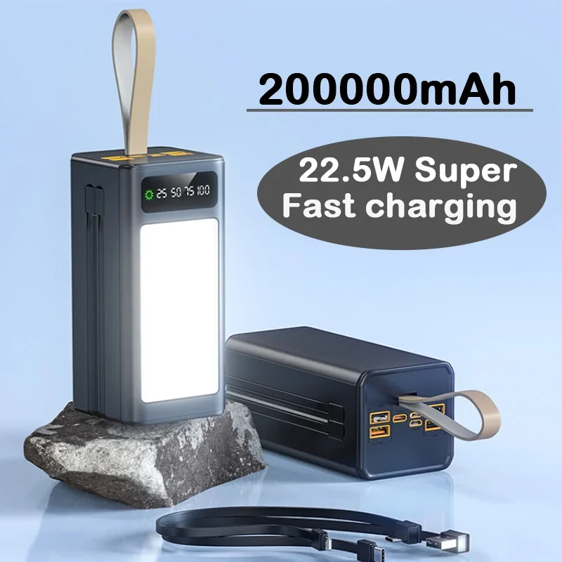 100%New Original 200000mAh Fast Charging Power Bank Portable Large Capacity External Battery Charger Suitable for IPhone Laptops
100%New Original 200000mAh Fast Charging Power Bank Portable Large Capacity External Battery Charger Suitable for IPhone Laptops