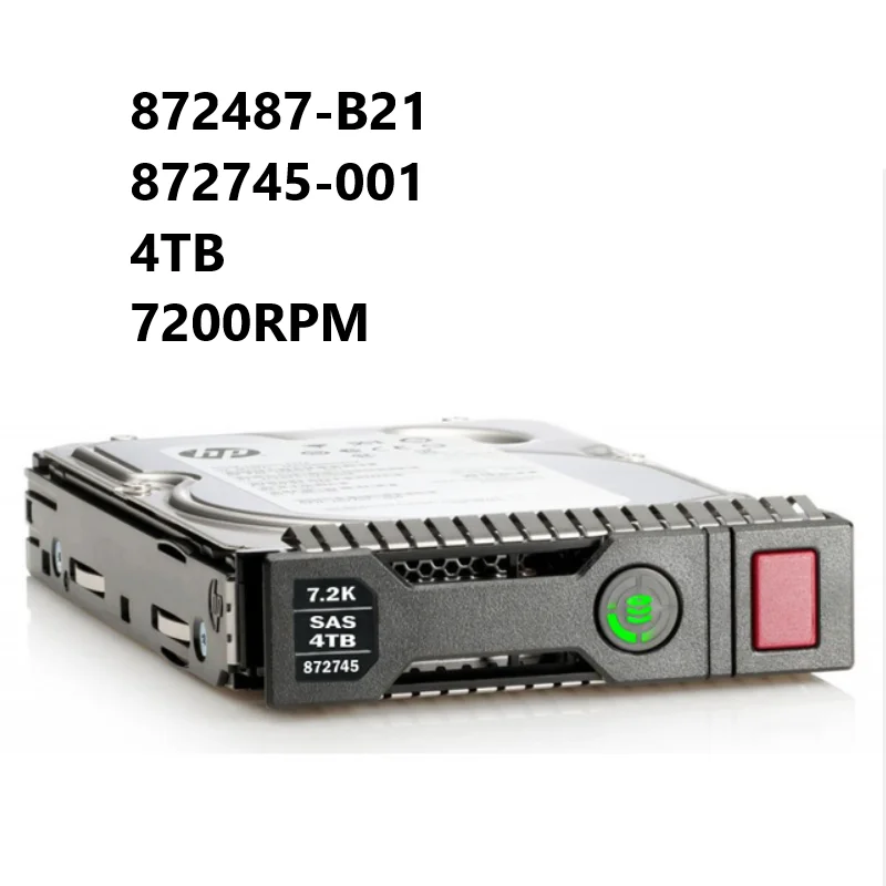 

NEW HDD 872487-B21 872745-001 4TB 7200RPM 3.5in LFF SAS-12Gbps DS SC Midline Hard Drive for H+PE ProLiant G8 Gen9 Gen10 Servers