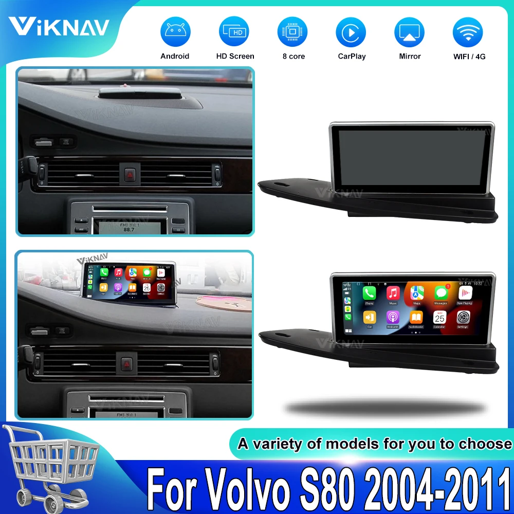 Android System Car Radio For Volvo S80 2004-2011 wireless Carplay 8.8 inch HD Touch Screen GPS Navigation Multimedia Player 64GB
Android System Car Radio For Volvo S80 2004-2011 wireless Carplay 8.8 inch HD Touch Screen GPS Navigation Multimedia Player 64GB