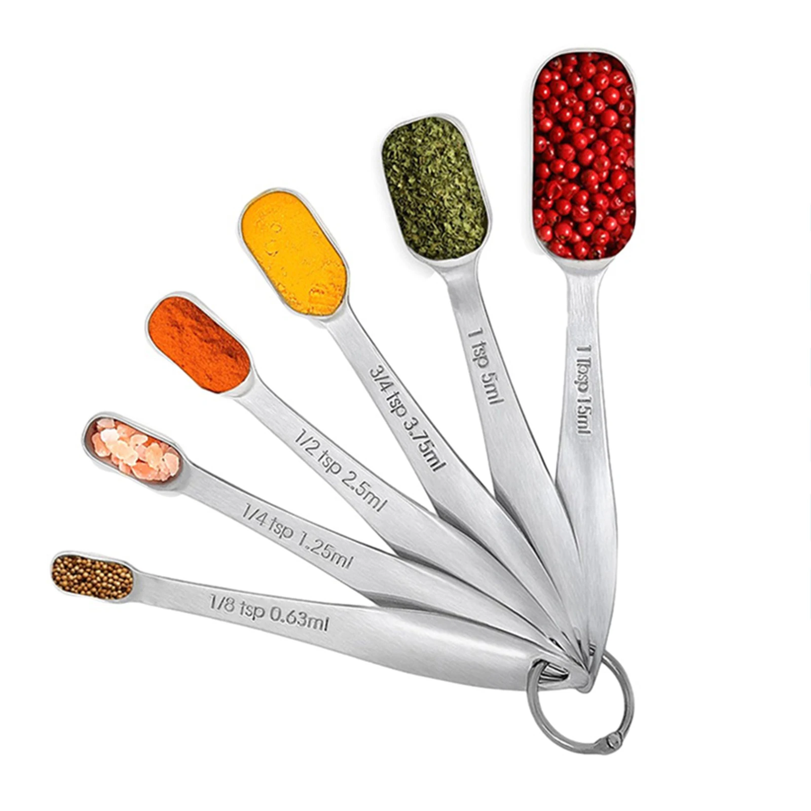 Must Have Tool for Any Cooking Enthusiast Stainless Steel Measuring Spoon Set 6/7/8pcs for Baking Coffee and Seasoning
Must Have Tool for Any Cooking Enthusiast Stainless Steel Measuring Spoon Set 6/7/8pcs for Baking Coffee and Seasoning