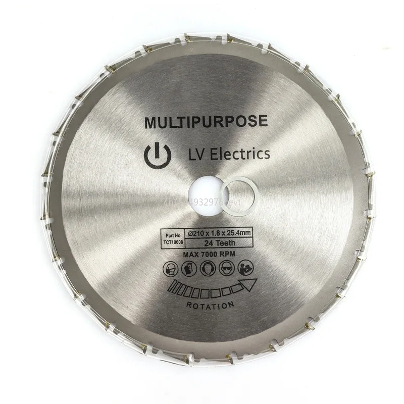1Pc 24T New Arrival 210mm Circular Saw Blade Disc Wood Metal Saw Blade Mayitr for Rage Rage4 RageB 25.4mm Bore Evolution
1Pc 24T New Arrival 210mm Circular Saw Blade Disc Wood Metal Saw Blade Mayitr for Rage Rage4 RageB 25.4mm Bore Evolution