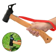 Tent Peg Hammer Outdoor Camping Cast Iron Tent Stake Hammer Wooden Handle with Peg Remover Tether for Backpacking Hiking Fishing
Tent Peg Hammer Outdoor Camping Cast Iron Tent Stake Hammer Wooden Handle with Peg Remover Tether for Backpacking Hiking Fishing