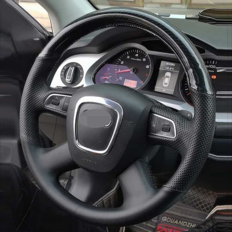 Для Audi A4 B7 B8 A6 C6 2004-2011 Q5 2008-2012 Q7 Ручная сшитая черная натуральная кожа углеродное волокно автомобильный чехол на рулевое колесо
Для Audi A4 B7 B8 A6 C6 2004-2011 Q5 2008-2012 Q7 Ручная сшитая черная натуральная кожа углеродное волокно автомобильный чехол на рулевое колесо