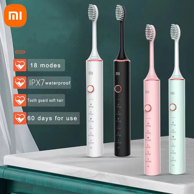 Зубная щетка Xiaomi Mijia N101 звуковая электрическая с таймером, 6 режимов работы, зарядка через USB, Набор сменных насадок
Зубная щетка Xiaomi Mijia N101 звуковая электрическая с таймером, 6 режимов работы, зарядка через USB, Набор сменных насадок