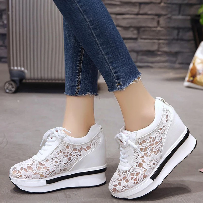 Summer Women Lace-up Breathable Wedges Chunky Shoes Female Hollow Out Paltform Thick bottom Sneakers Zapatos De Mujer New 2024
Summer Women Lace-up Breathable Wedges Chunky Shoes Female Hollow Out Paltform Thick bottom Sneakers Zapatos De Mujer New 2024