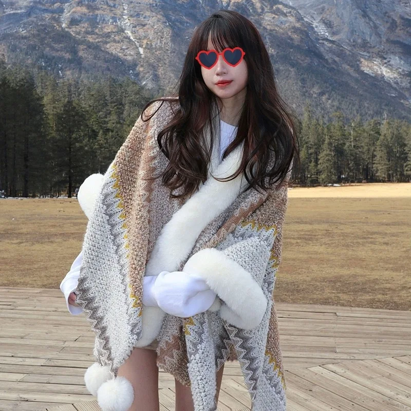 New Ethnic Style Women Cashmere Shawl Poncho Fashion Versatile Winter Thicken Warm Scarf Cape Pashmina Lob Tassel Blanket 2023
New Ethnic Style Women Cashmere Shawl Poncho Fashion Versatile Winter Thicken Warm Scarf Cape Pashmina Lob Tassel Blanket 2023