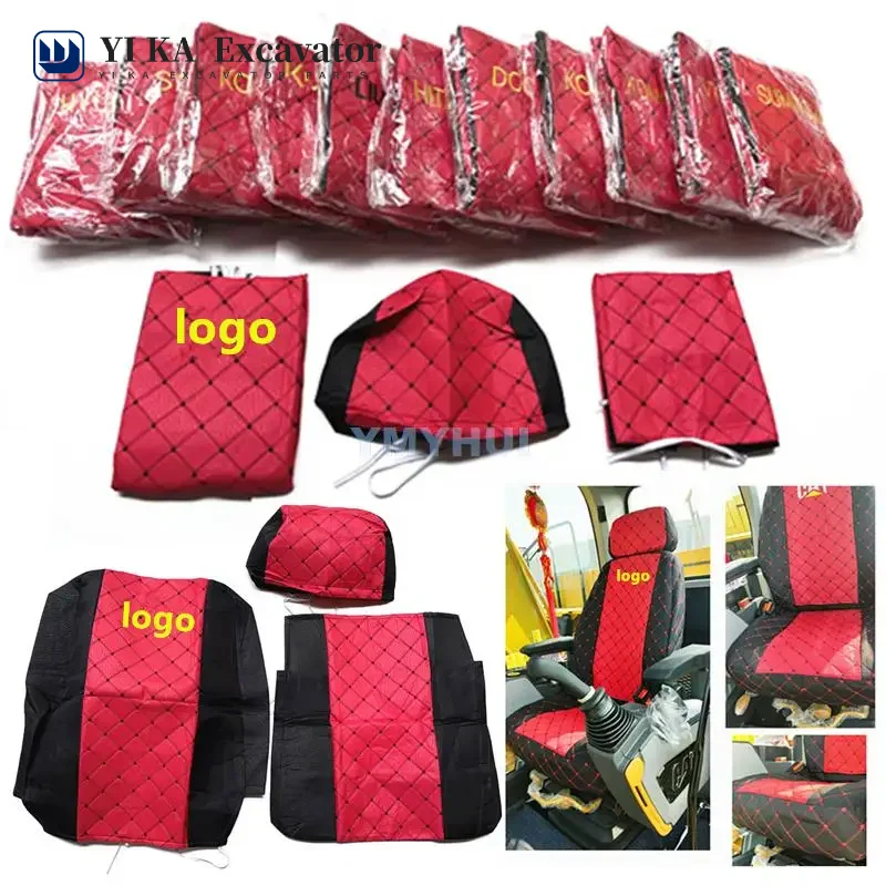 

For Doosan Cat Hitachi Kobelco Sany Hyundai Liugong Komatsu Xcmg Vo-lvo Sdlg kato kubota sumitomo Excavator Seat Cover Seat