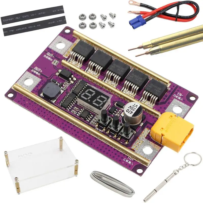 Spot Welder Control Board LCD Display Spots Welding Machine Kit 99 Gears Power Adjustable Spot Welder Kit For Welding 14650/1749
Spot Welder Control Board LCD Display Spots Welding Machine Kit 99 Gears Power Adjustable Spot Welder Kit For Welding 14650/1749