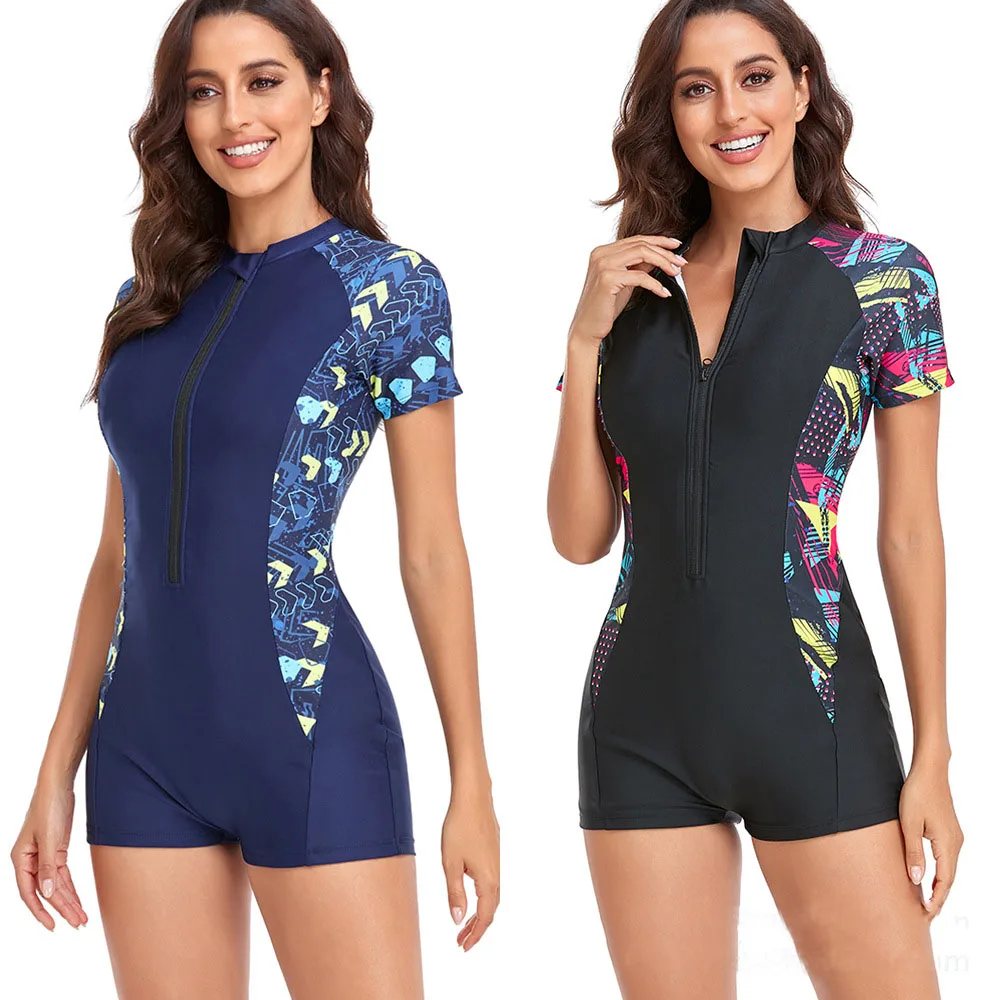 Bathing Suits Womenn 2023 Sports Bikini Push Up Sexy Bikini Zipper Short Sleeve One Piece Swimsuit Swimwear Jump Suits For Women
Bathing Suits Womenn 2023 Sports Bikini Push Up Sexy Bikini Zipper Short Sleeve One Piece Swimsuit Swimwear Jump Suits For Women