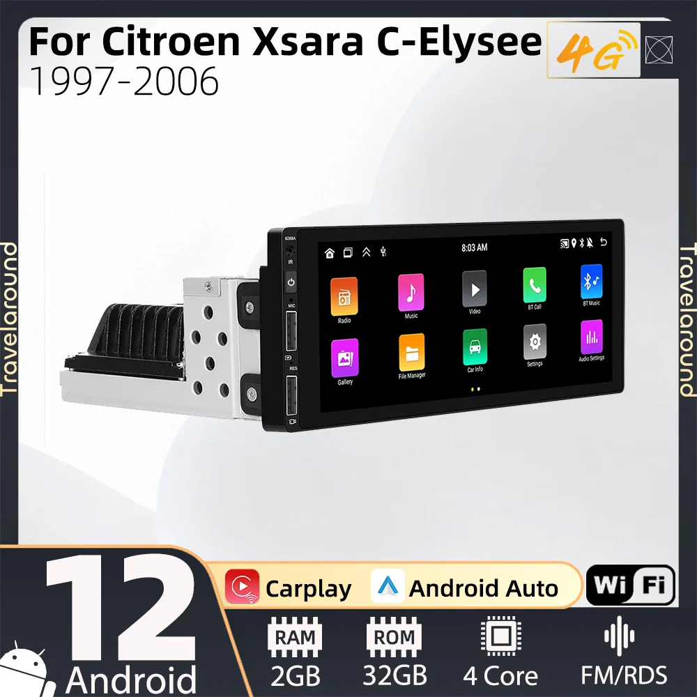 1din Android Car Multimedia for Citroen Xsara C-Elysee 1997-2006 1 Din Radio Stereo Head Unit Carplay Autoradio GPS Navigation
1din Android Car Multimedia for Citroen Xsara C-Elysee 1997-2006 1 Din Radio Stereo Head Unit Carplay Autoradio GPS Navigation
