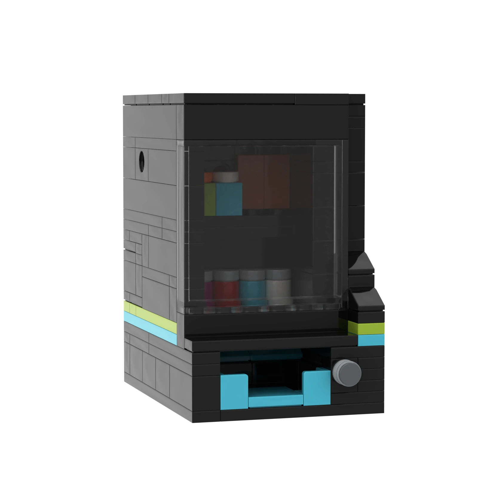 

BZB MOC 64913 интеллектуальная цветная коробка конфет-головоломка торговый автомат стоячий блок громкости для детей мальчиков DIY игрушки лучшие подарки