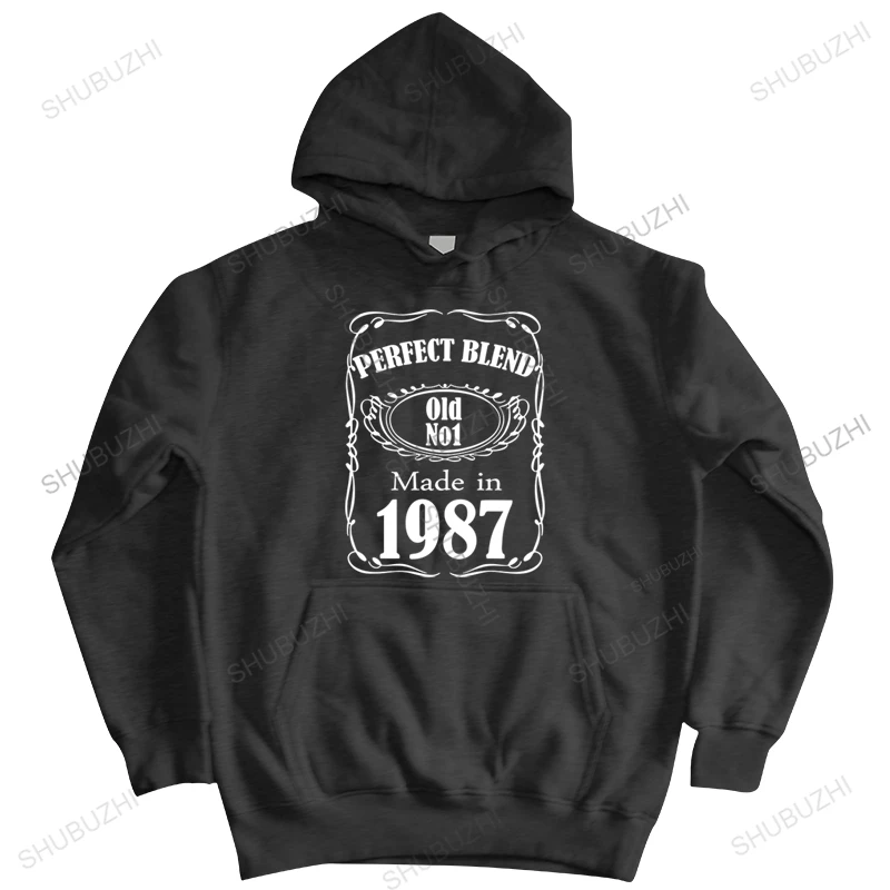 

Classic Retro 80s PERFECT BLEND OLD NO1 MADI IN 1987 pullover Father's day Idea Gift hoodies for Papa Dad Bro Birthday Apparel