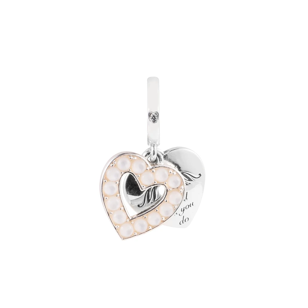 Fits Pandora Bracelet 925 Sterling Silver Pearlescent White Heart Mum Double Dangle Charms Beads for Women Jewelry 2023 New In
Fits Pandora Bracelet 925 Sterling Silver Pearlescent White Heart Mum Double Dangle Charms Beads for Women Jewelry 2023 New In