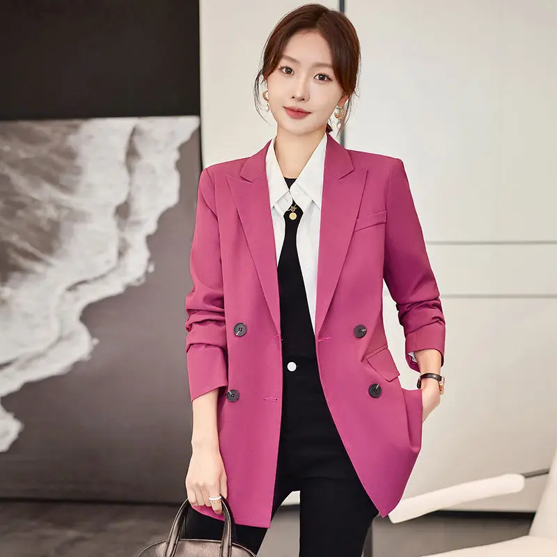 2024 New Spring Women Suit Jacket Mid-Length Casual Fashion Solid Color Baggy Outwear Female Temperament Double Breasted Outcoat
2024 New Spring Women Suit Jacket Mid-Length Casual Fashion Solid Color Baggy Outwear Female Temperament Double Breasted Outcoat