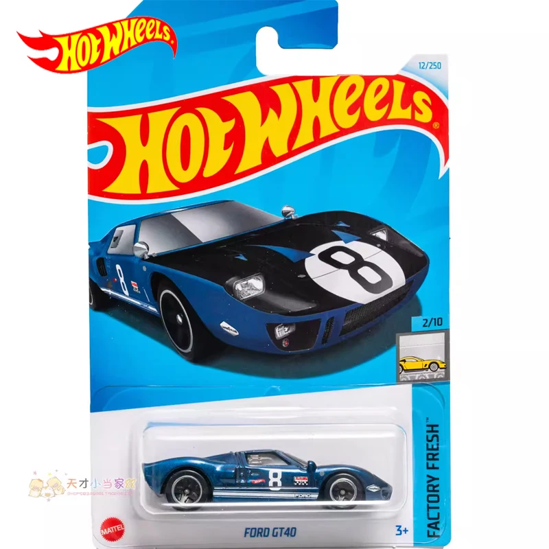 

2024F Original Hot Wheels Car Ford GT40 Toys for Boys 1/64 Diecast Factory Fresh Carro Brinquedos Alloy Model Mini Birthday Gift