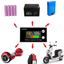 Digital Voltmeter Gauge with Color Screen DC 8-100V LCD Display Lithium Lead-acid Battery Status Indicator for E-bike
Digital Voltmeter Gauge with Color Screen DC 8-100V LCD Display Lithium Lead-acid Battery Status Indicator for E-bike