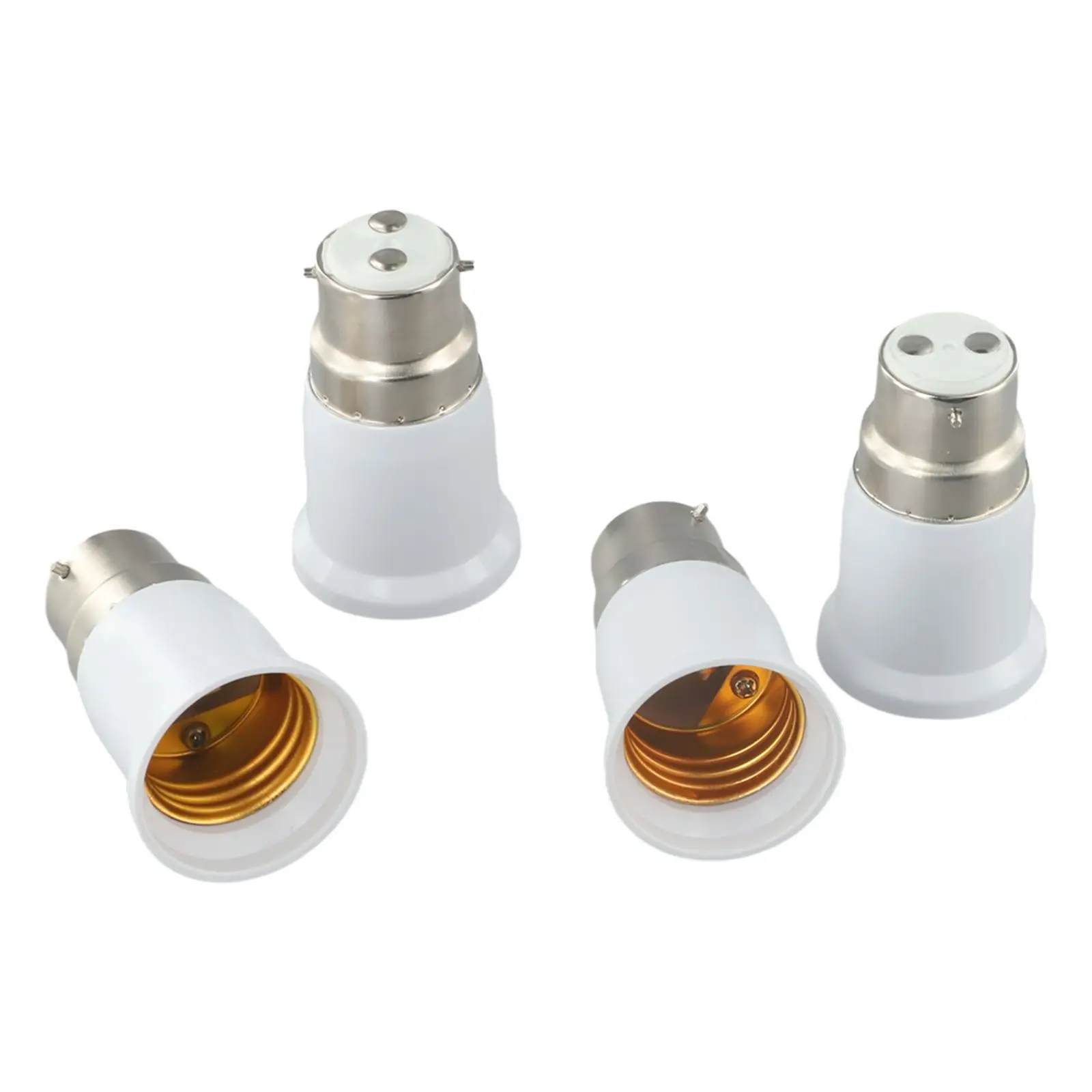 Durable Bulb Adapter Bulb Converter 100-250V AC 4pcs B22 Male To E27 Female B22 To E27 Bayonet Cap Convert The Lamp Head
Durable Bulb Adapter Bulb Converter 100-250V AC 4pcs B22 Male To E27 Female B22 To E27 Bayonet Cap Convert The Lamp Head