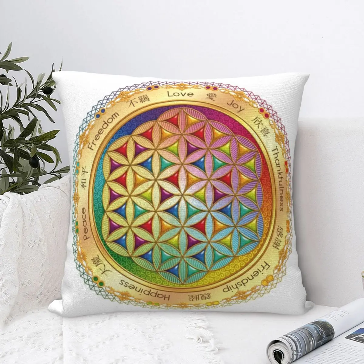 Flower Of Life -Light With Framing Square Pillowcase Cushion Cover Decorative Pillow Case Polyester Throw Pillow cover Home
Flower Of Life -Light With Framing Square Pillowcase Cushion Cover Decorative Pillow Case Polyester Throw Pillow cover Home